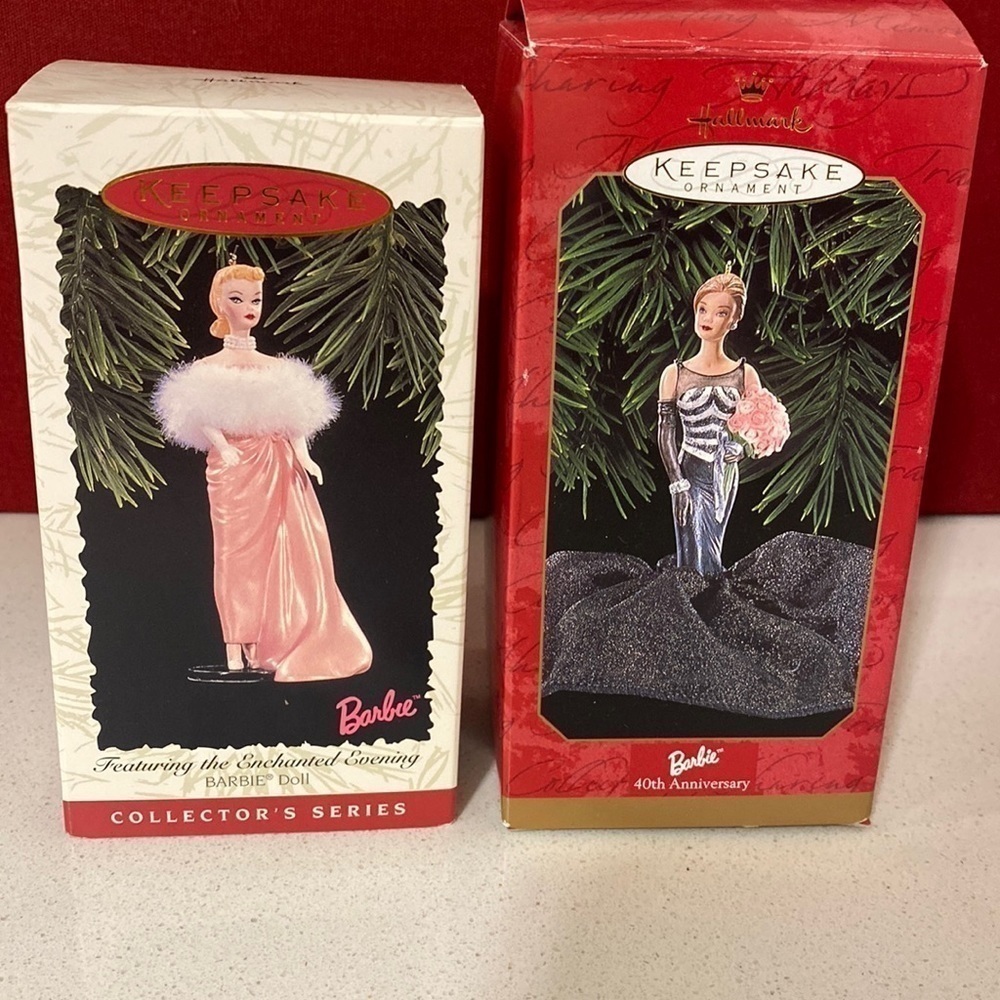 Vintage Barbie Hallmark Keepsake Collectors Ornaments